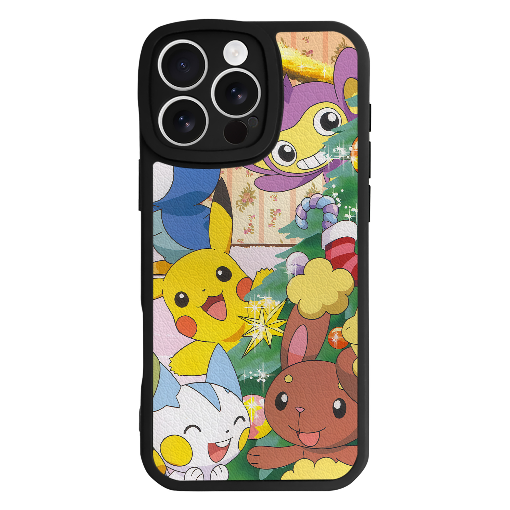 （画像用） ポケットモンスター Pokémon 【iPhone 16シリーズ対応】シリコンスマホケース（レザー調） 材質：シリコン